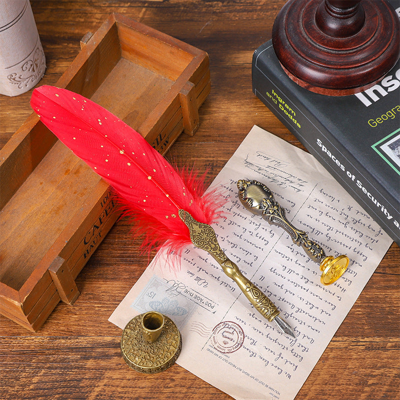 Wholesale Metal Feather Ink Pens